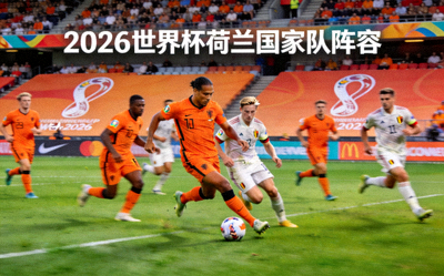 2026年世界杯荷兰国家队阵容，球员身穿橙色球衣在球场上进攻